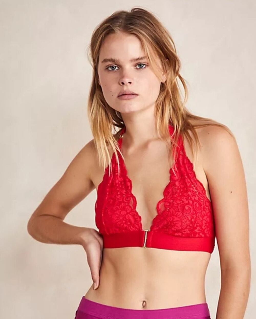 NWT HAH Groupie Bralette Siren Red Size XS